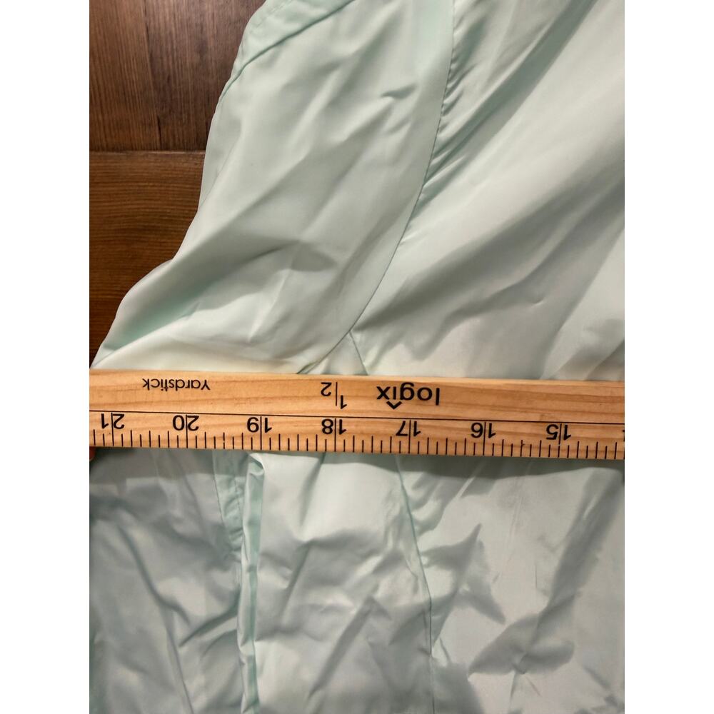 NWT Layer 8 Women's Medium Windbreaker Jacket Mint Green Full Zip Hooded - Picture 6 of 6